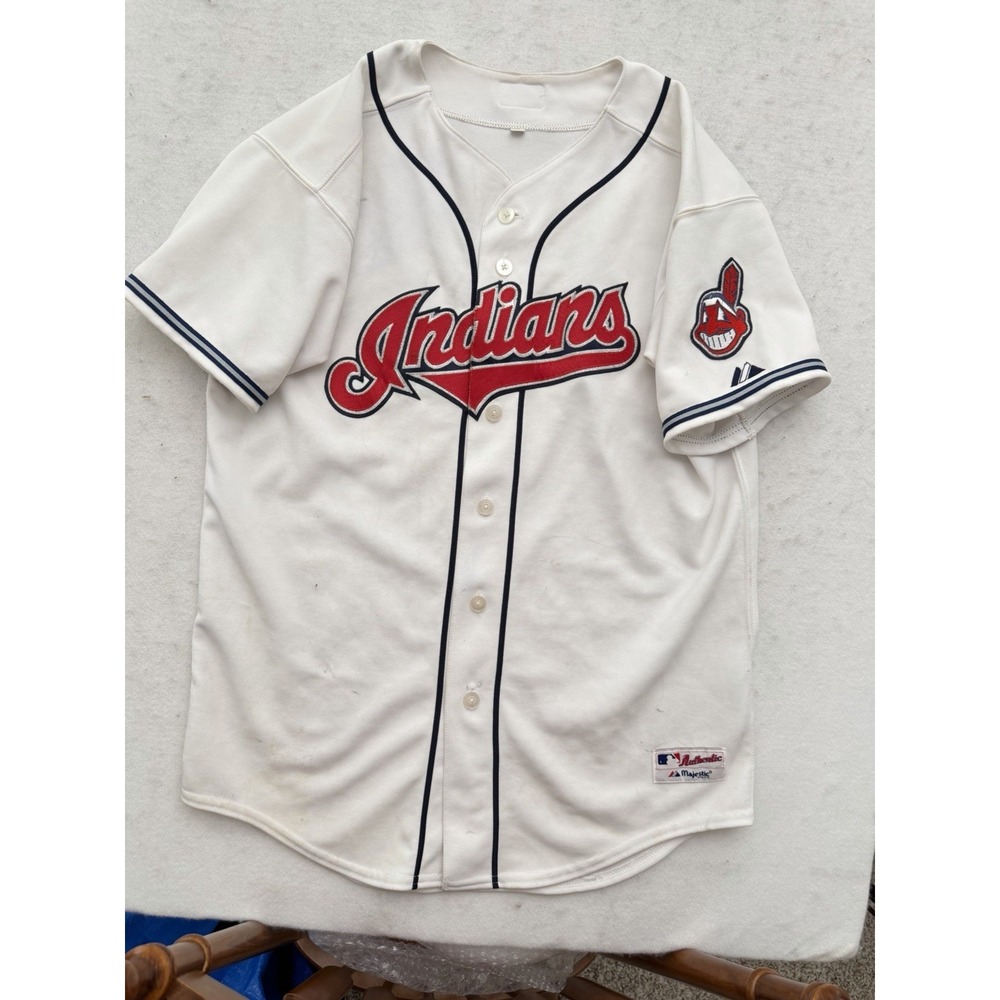 Vintage Cleveland Indians Majestic Youth XL Baseball Jersey Made in USA